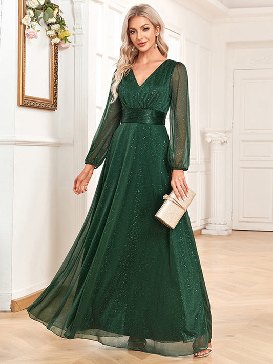 Elegant Chiffon Birthday Party Long Prom Evening Dresses