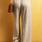 Drawstring Wide Leg Pants