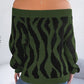 Off-Shoulder Animal Print Long Sleeve Sweater