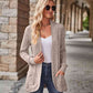 Open Front Cardigan with Pockets