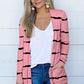 Printed Long Sleeve Cardigan